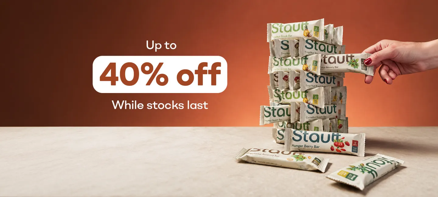 Up to 40% off Stautt bars – while stocks last